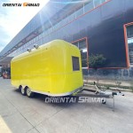 Food Trailer Factory - Custom Oriental Shimao Stainless Steel Coffee Cart