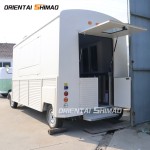 Food Cart Factory - Custom Retro BBQ Fiberglass Ice Cream Coffee Cart