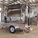 Food Cart Factory - Custom Hand-Pushed Outdoor Fried Food Stainless
