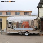 Food Trailer Factory - Custom Small Stainless Steel BBQ Kitchen Trailer
