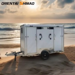 Toilet Trailer Factory - Custom Outdoor Portable 2 Stall Mobile Toilet