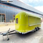 Food Trailer Factory - Custom Oriental Shimao Stainless Steel Coffee Cart