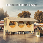 Food Cart Factory - Custom Fiberglass Shell Logo Mobile Food Trailer