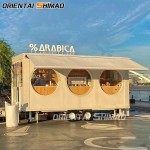 Food Cart Factory - Custom Fiberglass Shell Logo Mobile Food Trailer