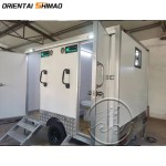 Toilet Trailer Factory - Custom Outdoor Portable 2 Stall Mobile Toilet