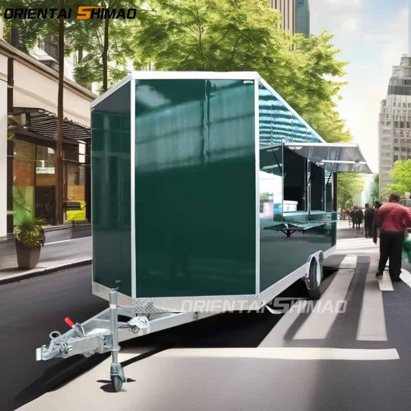 Hot Dog Cart Factory - Custom Oriental Shimao Fryer Stainless Steel Kiosk