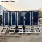 Mobile Toilet Factory - Custom 2 Axle Travel Shower Plastic Toilets