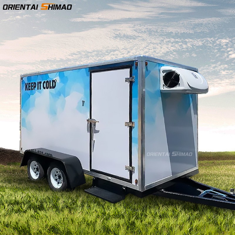 Refrigerated Truck Factory - Custom Outdoor Portable Chiller Freezer Trailer