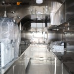Food Trailer Factory - Custom Small Stainless Steel BBQ Kitchen Trailer