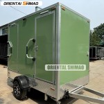 Restroom Trailer Factory - Custom Outdoor 2 Station Luxury Bathroom