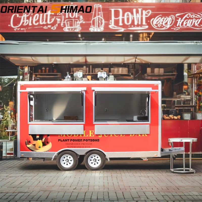 Food Trailer Factory - Custom Mobile Churros Dessert Kiosk Ice Cream