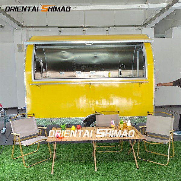 Food Truck Factory - Custom Fiberglass Ice Cream Bar Hot Dog Cart