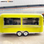 Food Trailer Factory - Custom Oriental Shimao Stainless Steel Coffee Cart