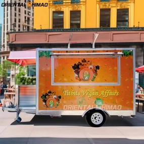 Food Truck Factory - Wholesale Custom 4m Deep Fryer Kitchen Trailer