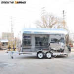 Food Truck Factory - Custom Stainless Steel Fast Food Cart Coffee Van