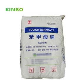 Kinbo Sodium Benzoate Food Grade Factory Price Food Preservative 99% 25kg Bag Sodium Benzoate Powder