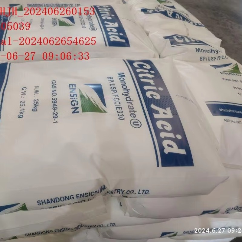 Factory Price 25kg Package Ensign Citric Acid Anhydrous