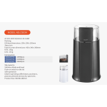 Semi-manual portable electric coffee bean grinder