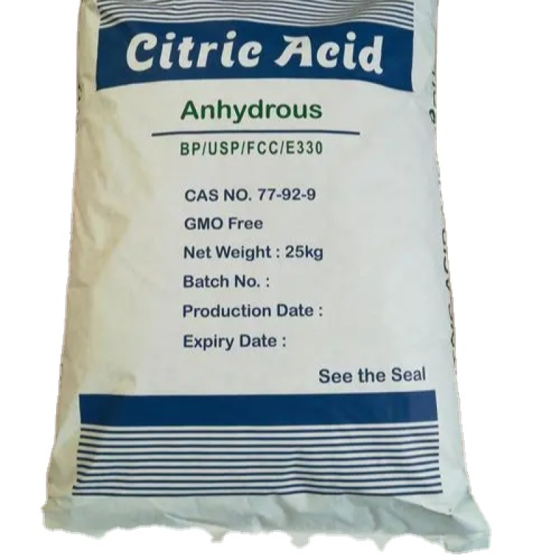 Food Additives 8-40 Mesh Citric Acid Monohydrate Anhydrous E330 Bp Usp Grade