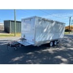 Food Truck Factory - 12ft Customized Hot Dog Cart USA