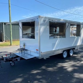 Food Truck Factory - 12ft Customized Hot Dog Cart USA