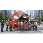 Food Stall Supplier - Motorcycle Helmet Style Hot Dog Burger