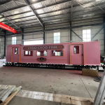Food Truck Manufacturer - Pink Fully Equipped Prefab Food Trailer