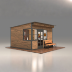 Backyard Cabin Manufacturer - Modern Luxury Patio Office Pod