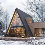 A Frame House Supplier - Detachable Eco Friendly Camping Lodge