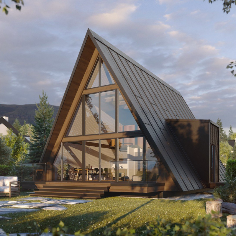 Cabin Supplier - Insulated A Frame Modular Backyard Cabin