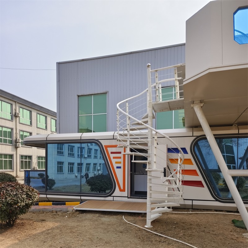 Capsule Hotel Supplier - 38sqm Prefab Double Storey Pod Villa