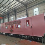 Food Truck Manufacturer - Pink Fully Equipped Prefab Food Trailer