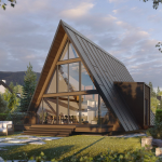 Wooden Cabin Factory - Durable A Frame House for Camping