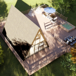 Prefab Home Factory - Mobile Tiny A Frame Triangle House