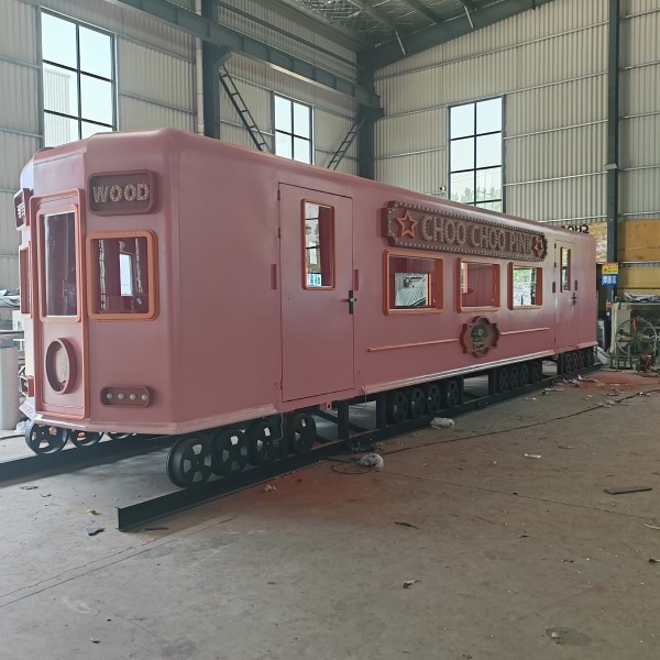 Food Truck Manufacturer - Pink Fully Equipped Prefab Food Trailer