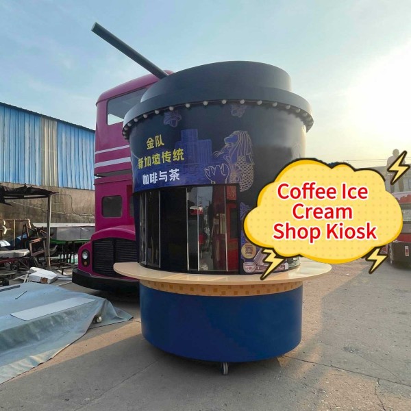 Travel Mug Factory - Modular Coffee Cup Booth with Wheels