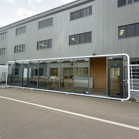 Outdoor House Manufacturer - 40Ft Customized Apple Cabin Office