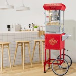 Popcorn Machine Factory - Custom WeWork 8 Oz Automatic Popper With Cart