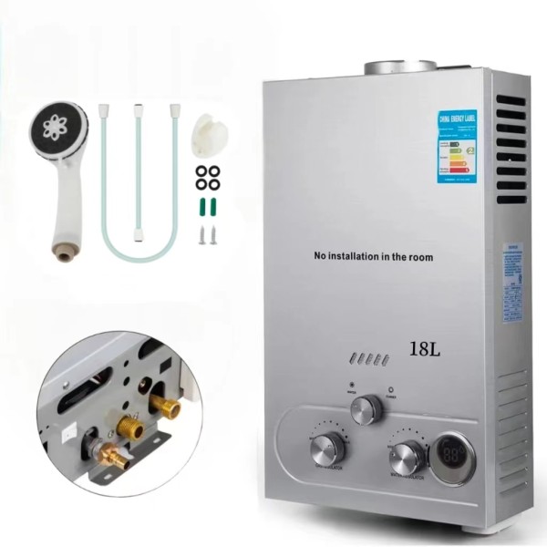 Gas Water Heater Factory - Custom 12L Tankless Stainless Steel Outdoor