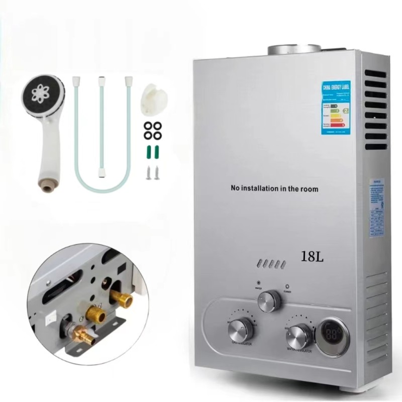Gas Water Heater Factory - Custom 12L Tankless Stainless Steel Outdoor