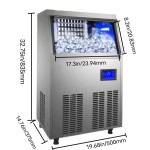 Ice Maker Factory - Custom Commercial 70kg/24H Stainless Steel Portable