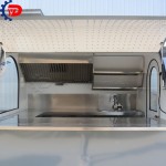 White Food Trailer Supplier - Customized Ice Cream Beverage Truck