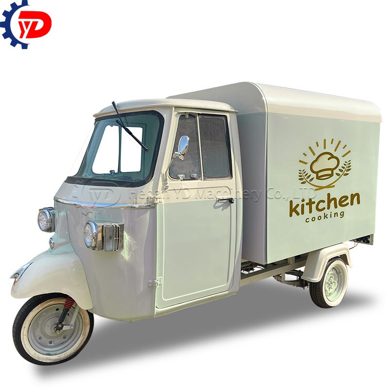 Electric Tricycle Manufacturer - Catering Cart Vending Piaggio Ape