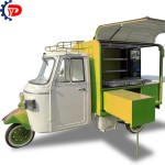 Electric Food Truck Manufacturer - Custom Piaggio Ape Tuk Tuk Ice Cream Cart