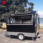 Fiberglass Food Truck Manufacturer - Umbrella Mobile Ice Cream Bar