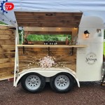 Vintage Concession Trailer Supplier - Street Food Truck Beer Bar Cart