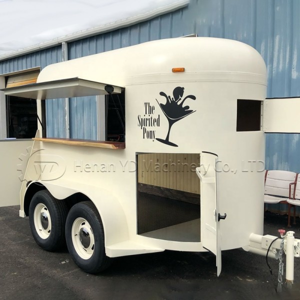 Custom Food Trailer Factory - Vintage Horse Trailer Mobile Coffee Shop