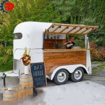 Vintage Concession Trailer Supplier - Street Food Truck Beer Bar Cart