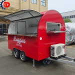 White Food Trailer Supplier - Customized Ice Cream Beverage Truck