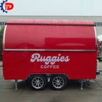 White Food Trailer Supplier - Customized Ice Cream Beverage Truck